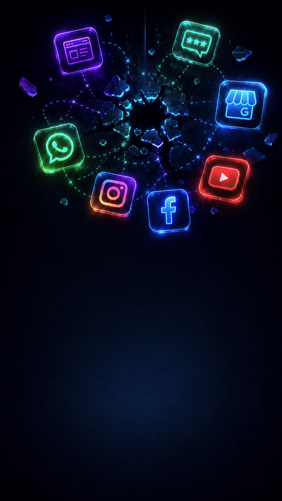 Ecosistema digitale frammentato tra sito, social, recensioni, Google, WhatsApp e YouTube